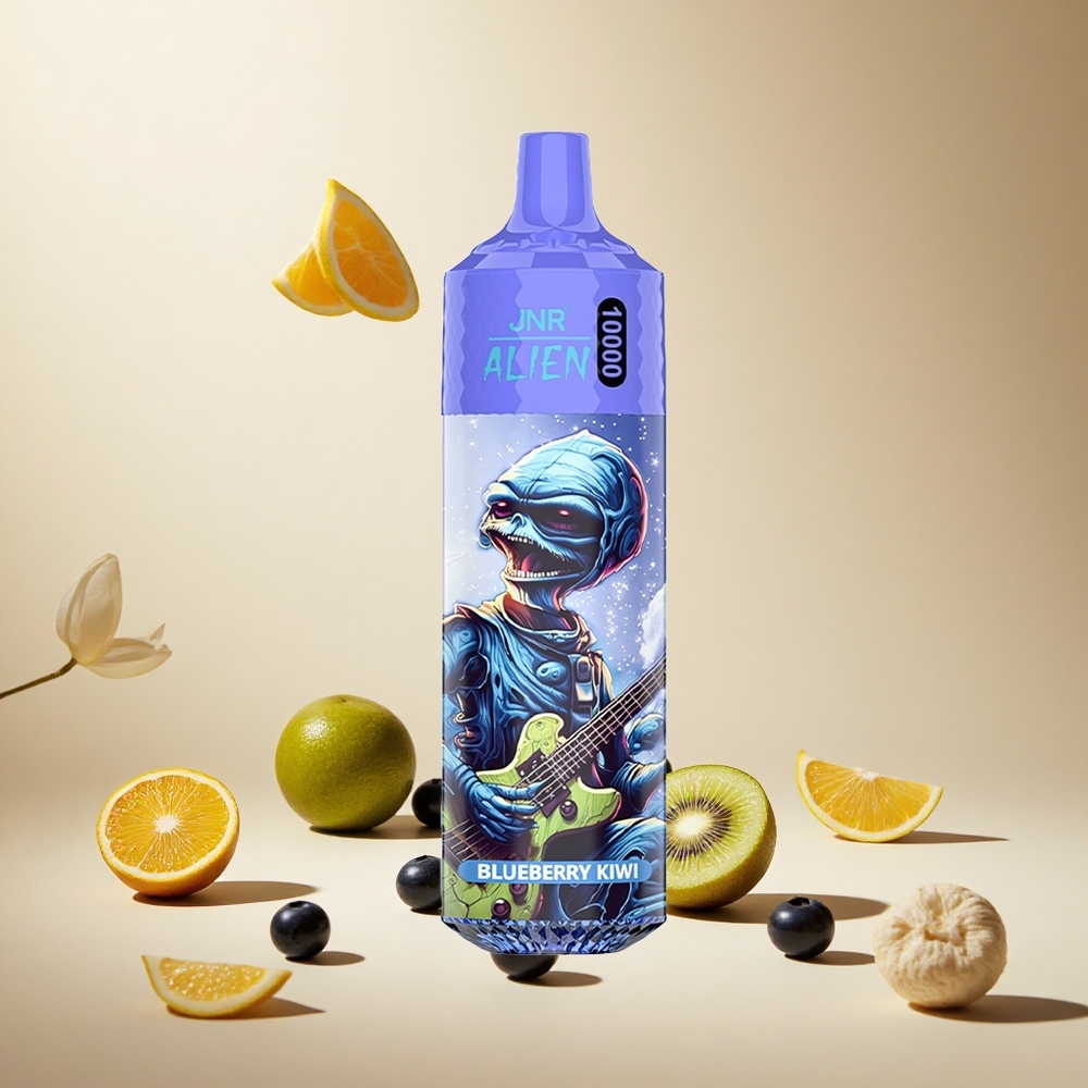 Blueberry Kiwi JNR Alien 10000 Puffs wholesale vapes Ireland with LED RGB Lights