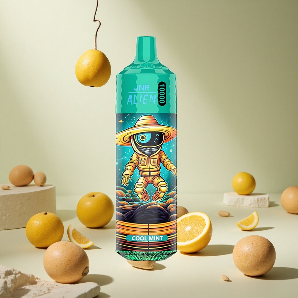 Cool Mint JNR Alien 10000 Puffs wholesale vapes Ireland Type-C Quick Charge LED RGB