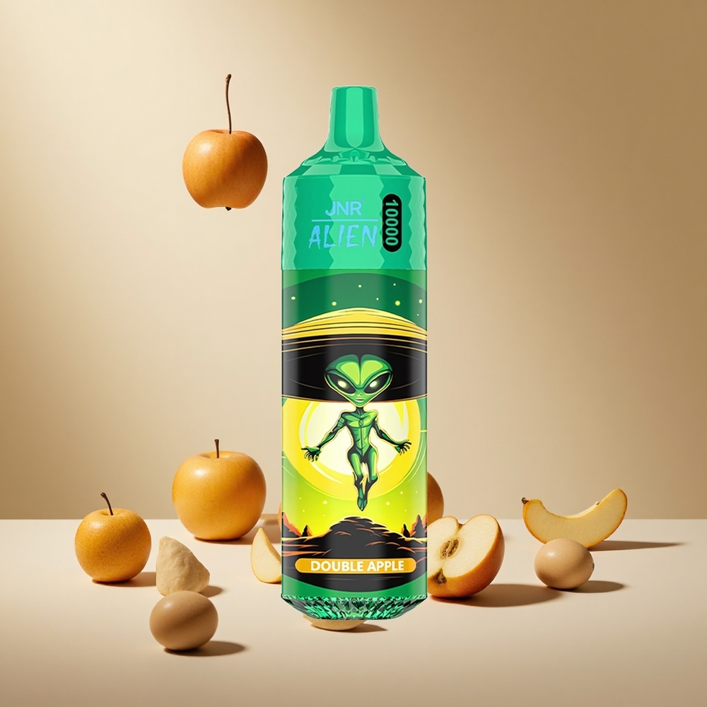 Double Apple JNR Alien 10000 Puffs wholesale vapes Ireland with RGB Lights & Type-C Charge