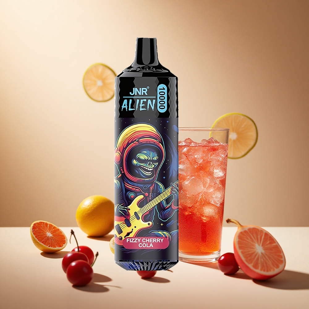 Fizzy Cherry Cola JNR Alien 10000 Puffs wholesale vapes Ireland LED RGB Sporty Design