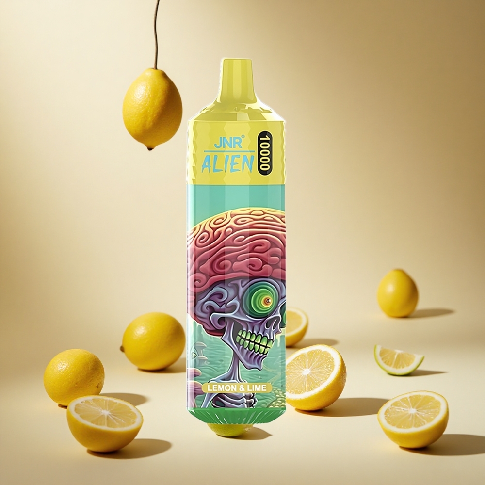 Lemon & Lime JNR Alien 10000 Puffs Disposable Vape with RGB Lights wholesale vapes Ireland