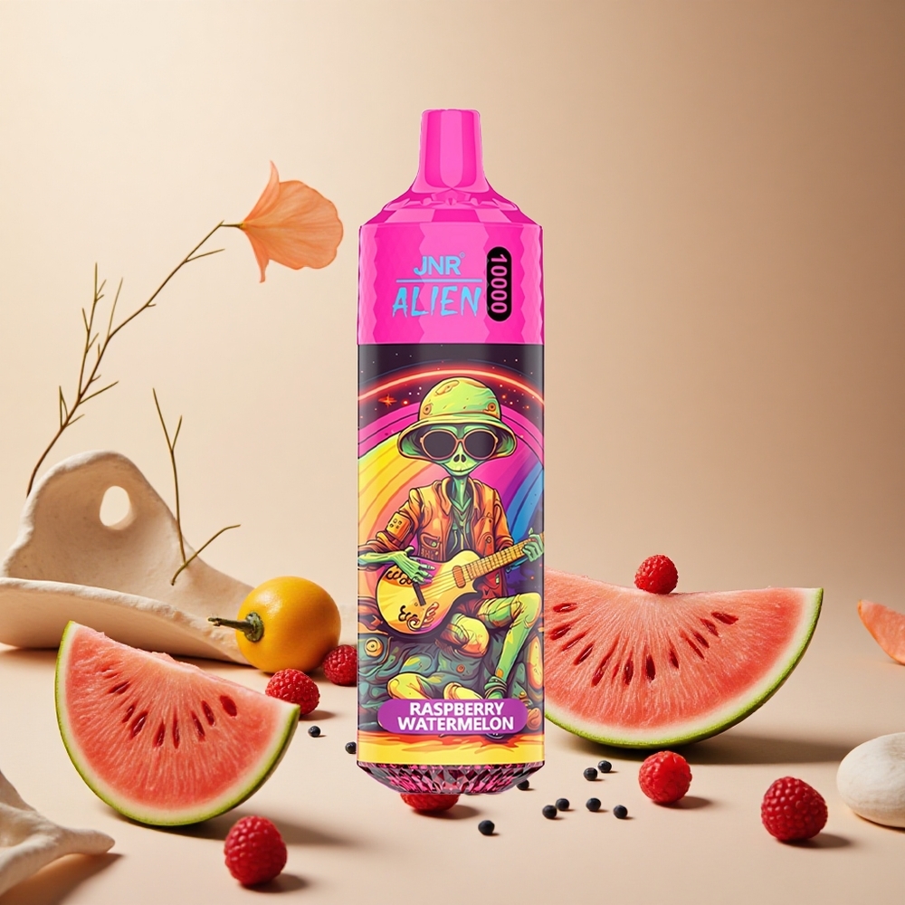 Raspberry Watermelon JNR Alien 10000 Puffs wholesale vapes Ireland Type-C Quick Charge