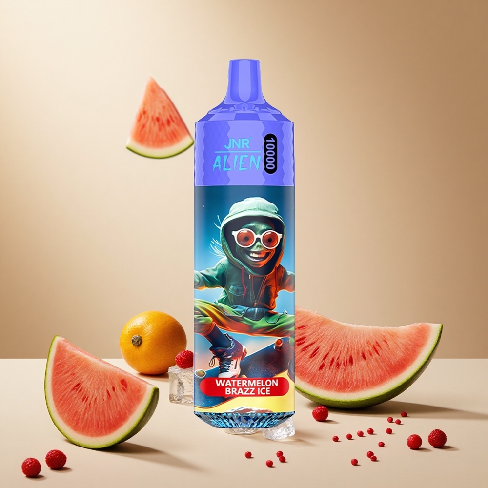 Watermelon Brazz Ice JNR Alien 10000 Puffs wholesale vapes Ireland 850mAh Type-C