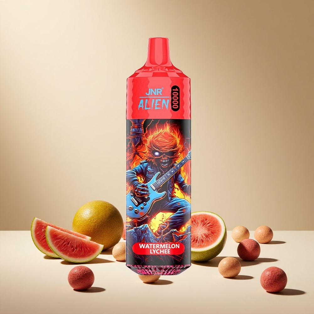 Watermelon Lychee JNR Alien 10000 Puffs wholesale vapes Ireland with RGB LED & Type-C