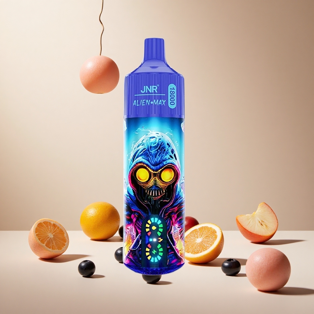Blueberry Bubblegum JNR Alien Max 18000 Puffs wholesale vapes Ireland Dual Mesh Coil & Dual Core
