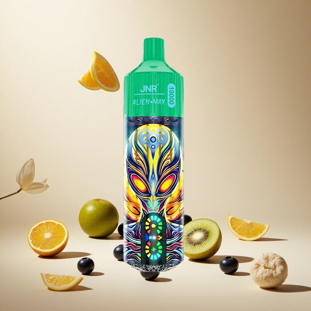 Blueberry Kiwi JNR Alien Max 18000 Puffs wholesale vapes Ireland with Smart LED Display