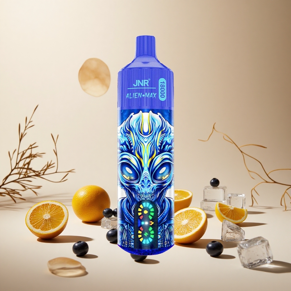 Blueberry On Ice JNR Alien Max 18000 Puffs wholesale vapes Ireland with Dual Mesh Coil