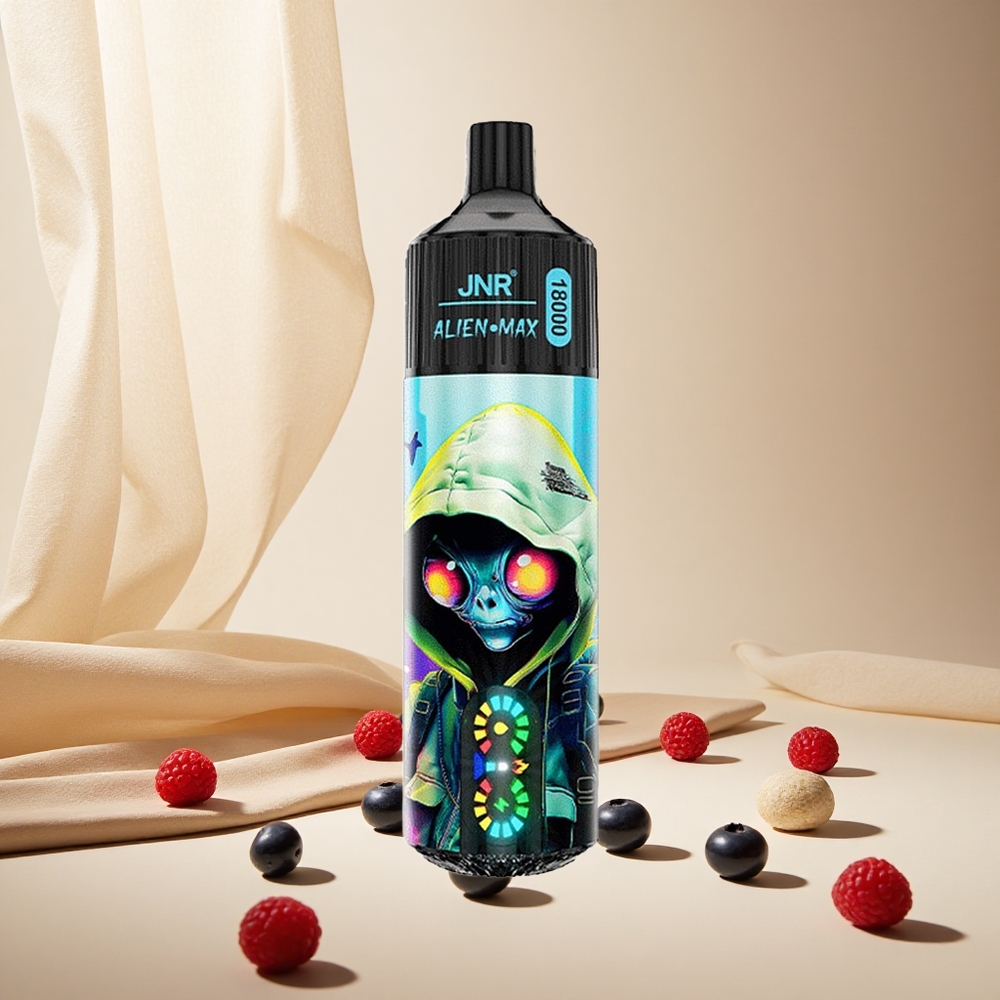 Blueberry Raspberry JNR Alien Max 18000 Puffs wholesale vapes Ireland with Smart LED Display & Type-C Quick Charge