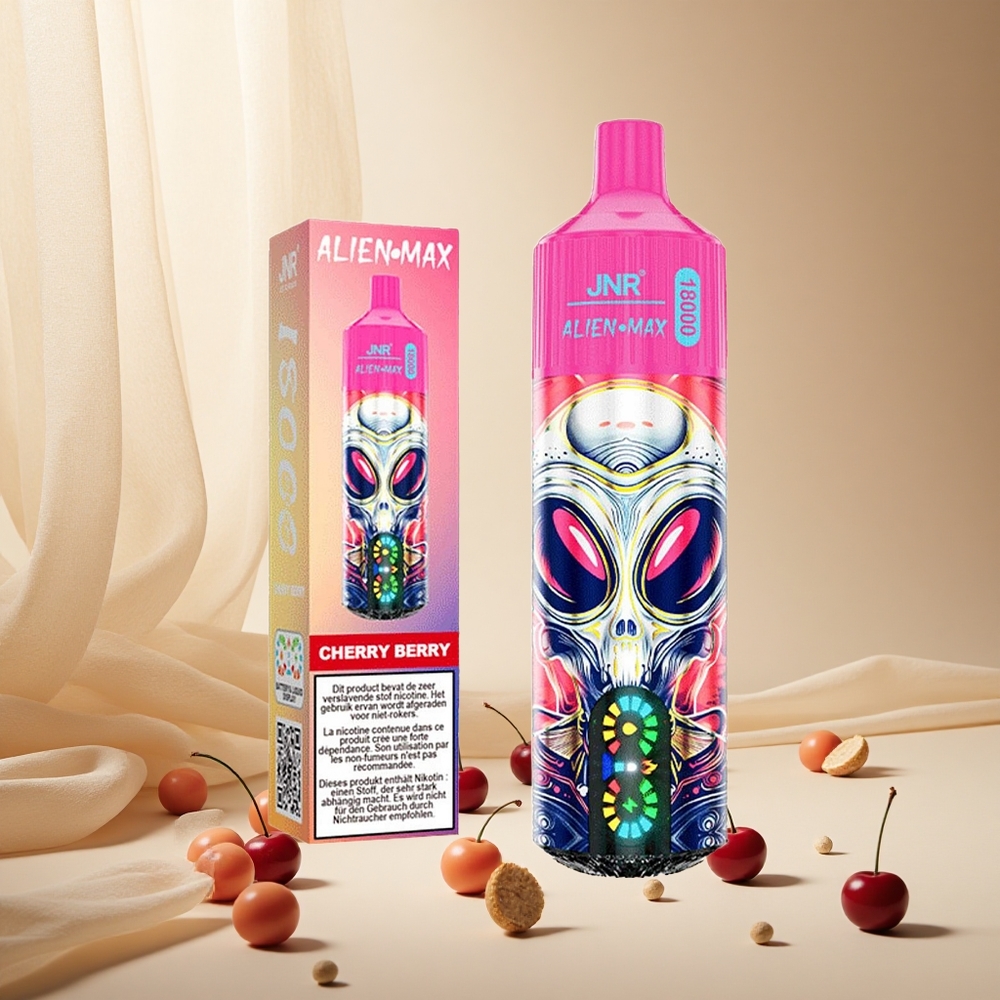 Cherry Berry JNR Alien Max 18000 Puffs wholesale vapes Ireland with Dual Mesh Coil