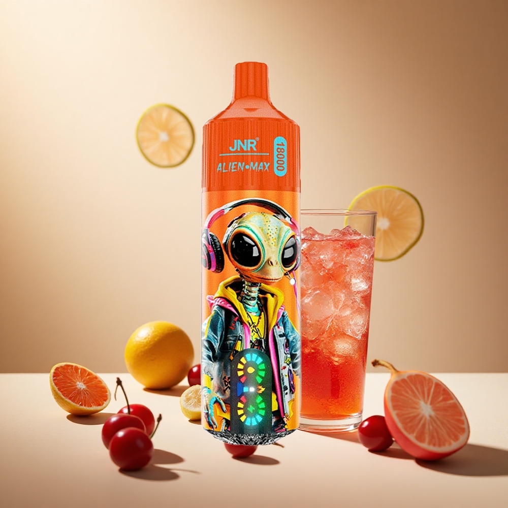 Fizzy Cherry Cola JNR Alien Max 18000 Puffs wholesale vapes Ireland Dual Mesh Coil