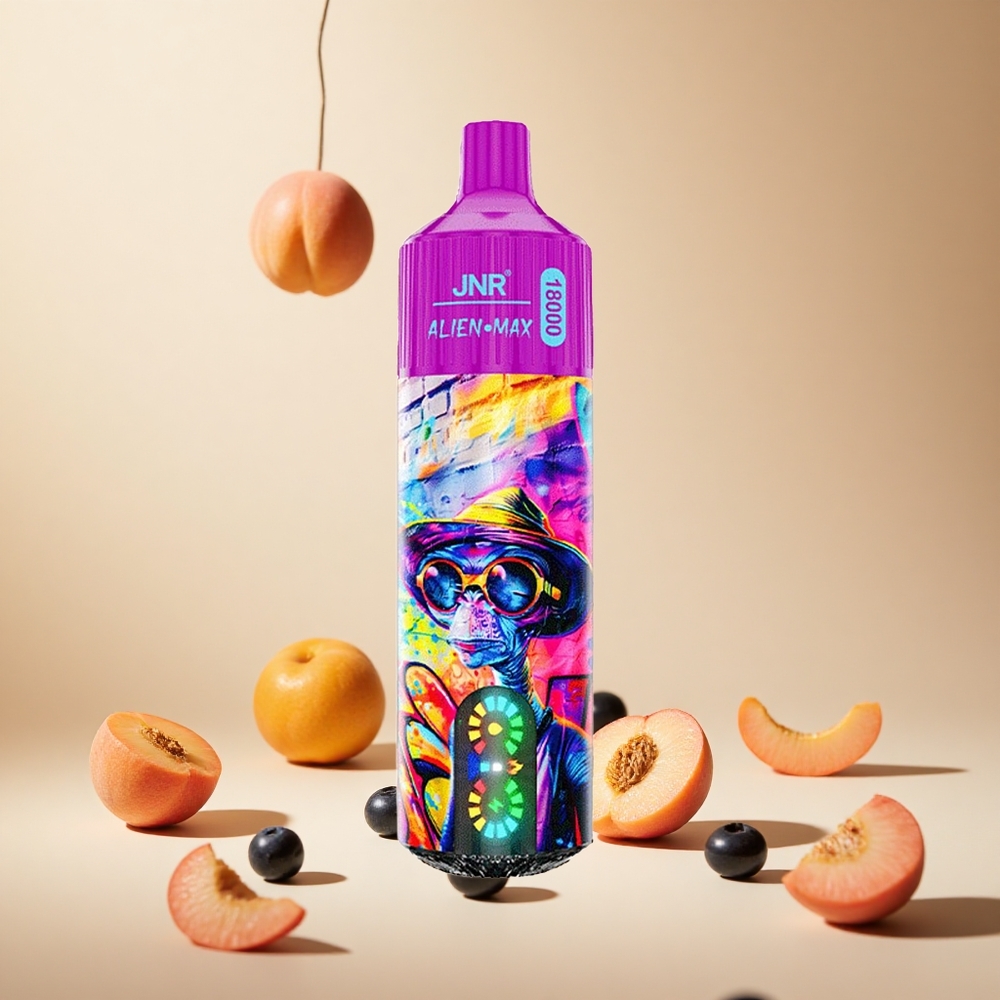 Peach Blueberry Candy JNR Alien Max 18000 Puffs wholesale vapes Ireland with Type-C Quick Charge & Dual Mesh Coil