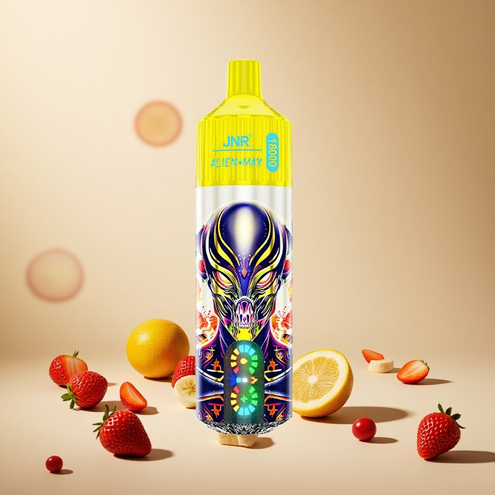 Strawberry Banana JNR Alien Max 18000 Puffs wholesale vapes Ireland with Smart LED Display
