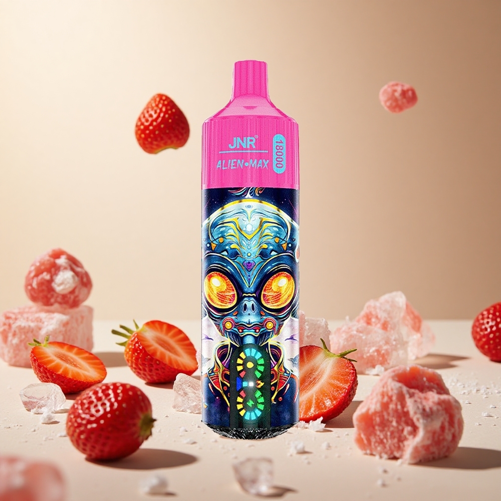 Strawberry Ice JNR Alien Max 18000 Puffs wholesale vapes Ireland with Dual Mesh Coil