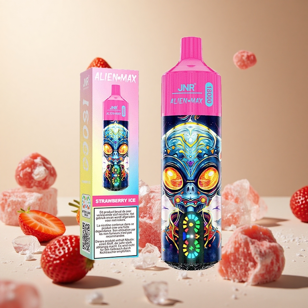 Strawberry Ice JNR Alien Max 18000 Puffs wholesale vapes Ireland with Dual Mesh Coil