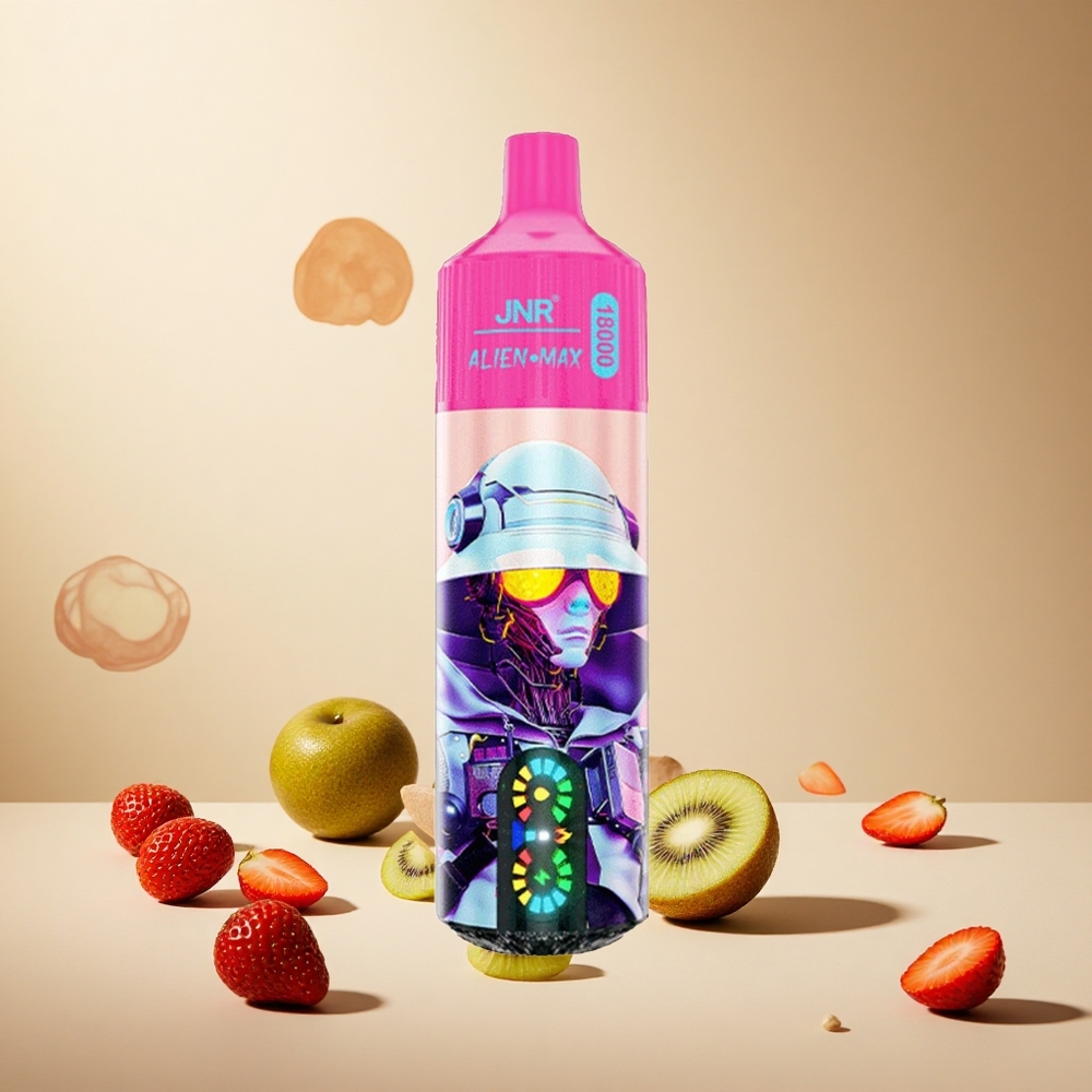 Strawberry Kiwi JNR Alien Max 18000 Puffs Dual Mesh Coil wholesale vapes Ireland