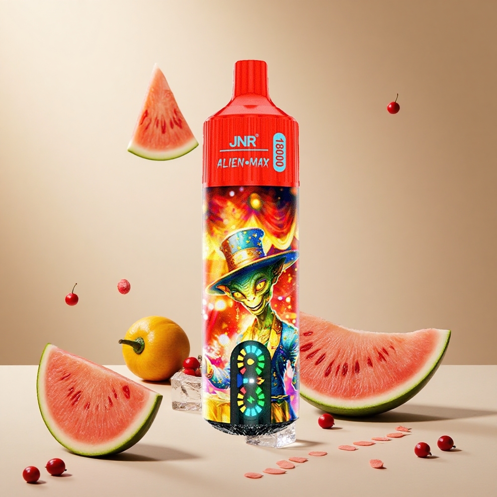 Watermelon Ice JNR Alien Max 18000 Puffs wholesale vapes Ireland with Dual Mesh Coil & 850mAh Battery