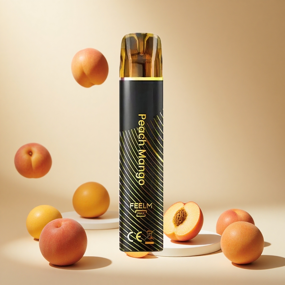 Peach Mango JNR Black&Golden 800 Puffs wholesale vapes Ireland Disposable Vape 550mAh