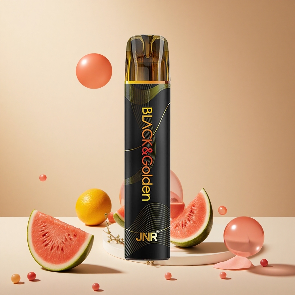 Watermelon Bubble Gum JNR Black&Golden 800 Puffs wholesale vapes Ireland Disposable Vape
