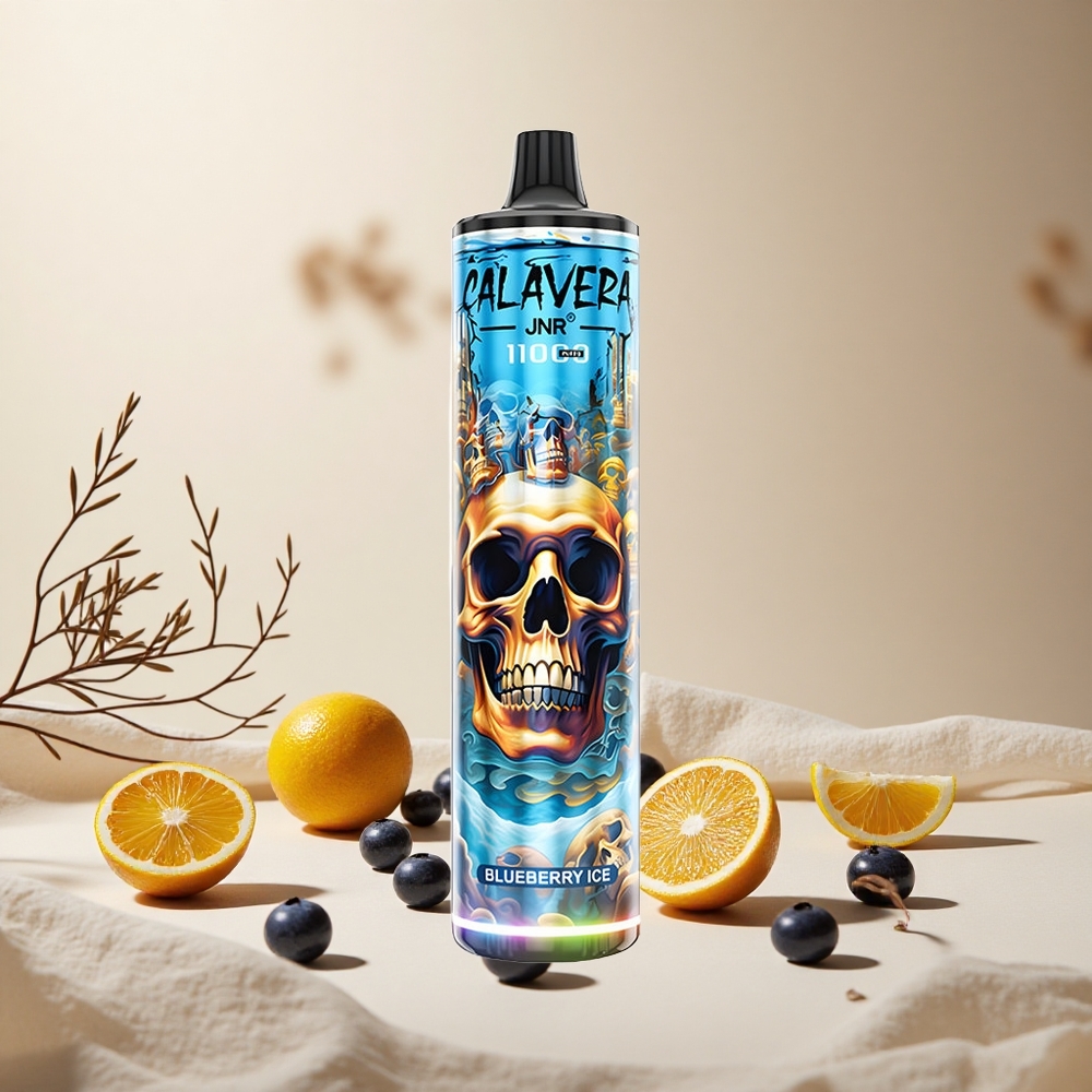 Blueberry Ice JNR Calavera 11000 Puffs wholesale vapes Ireland Type-C Charging