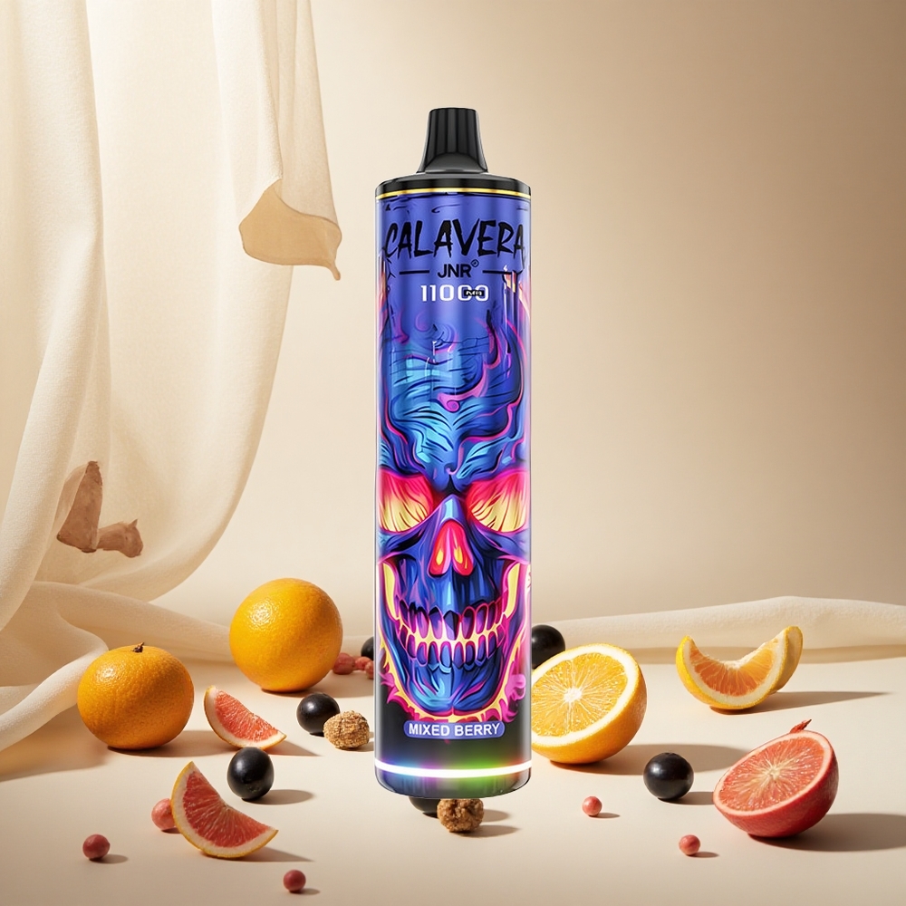Mixed Berry JNR Calavera 11000 Puffs wholesale vapes Ireland Type-C Charging