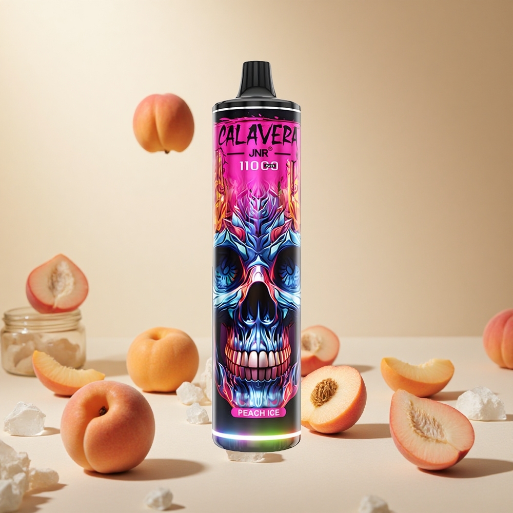 Peach Ice JNR Calavera 11000 Puffs Disposable Vape 21ml E-Liquid wholesale vapes Ireland