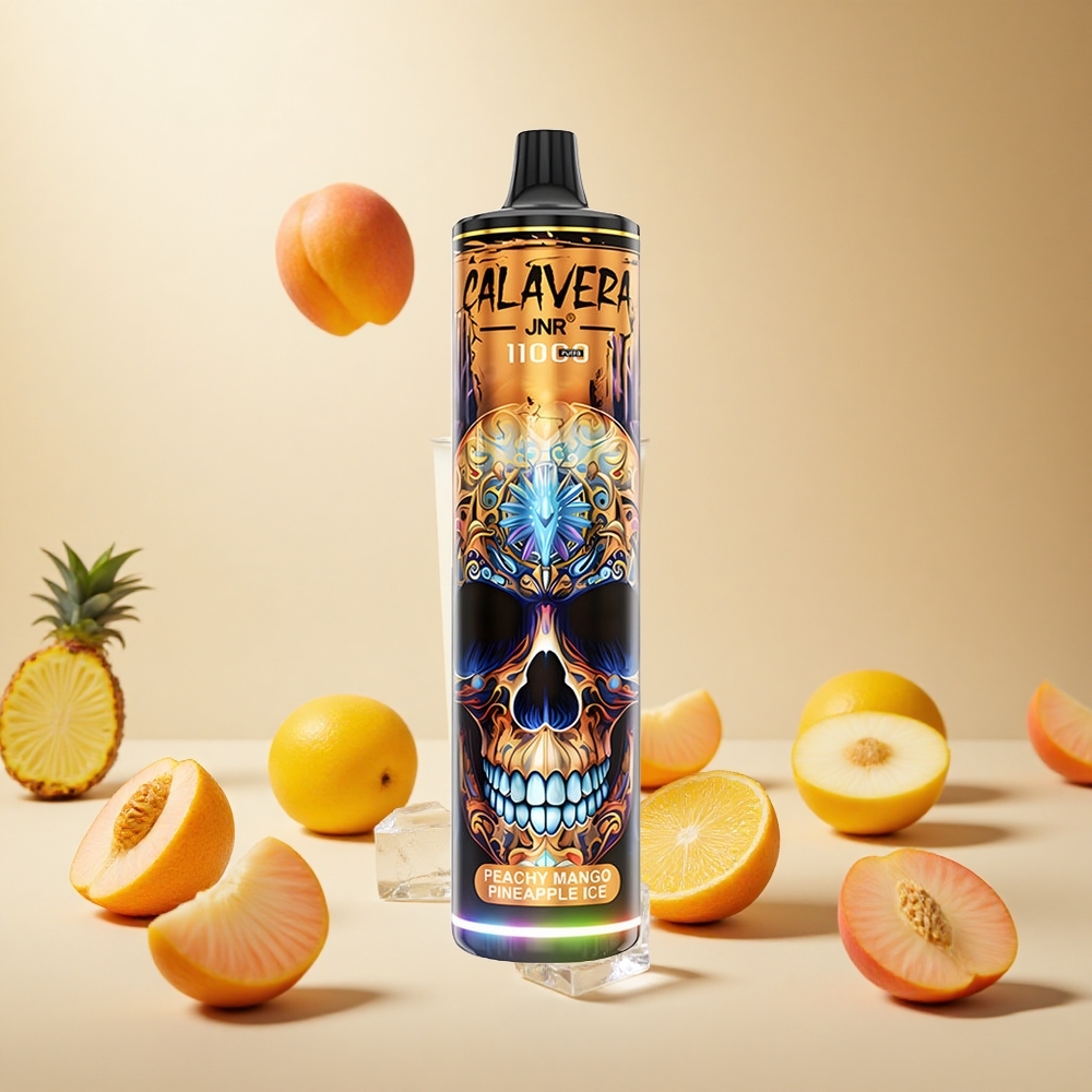 Peach Mango Pineapple Ice JNR Calavera 11000 Puffs Disposable Vape wholesale vapes Ireland Type-C Charging