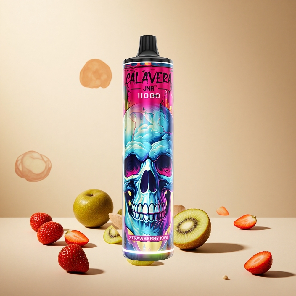 Strawberry Kiwi JNR Calavera 11000 Puffs wholesale vapes Ireland Type-C Charging