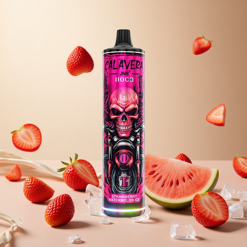 Strawberry Watermelon Ice JNR Calavera 11000 Puffs wholesale vapes Ireland Type-C Charging