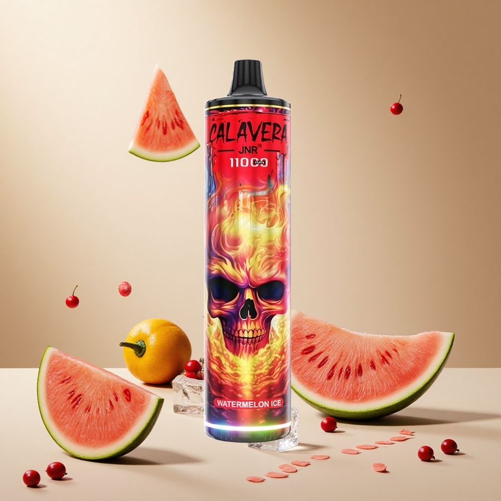 Watermelon Ice JNR Calavera 11000 Puffs Disposable Vape wholesale vapes Ireland Type-C Charging