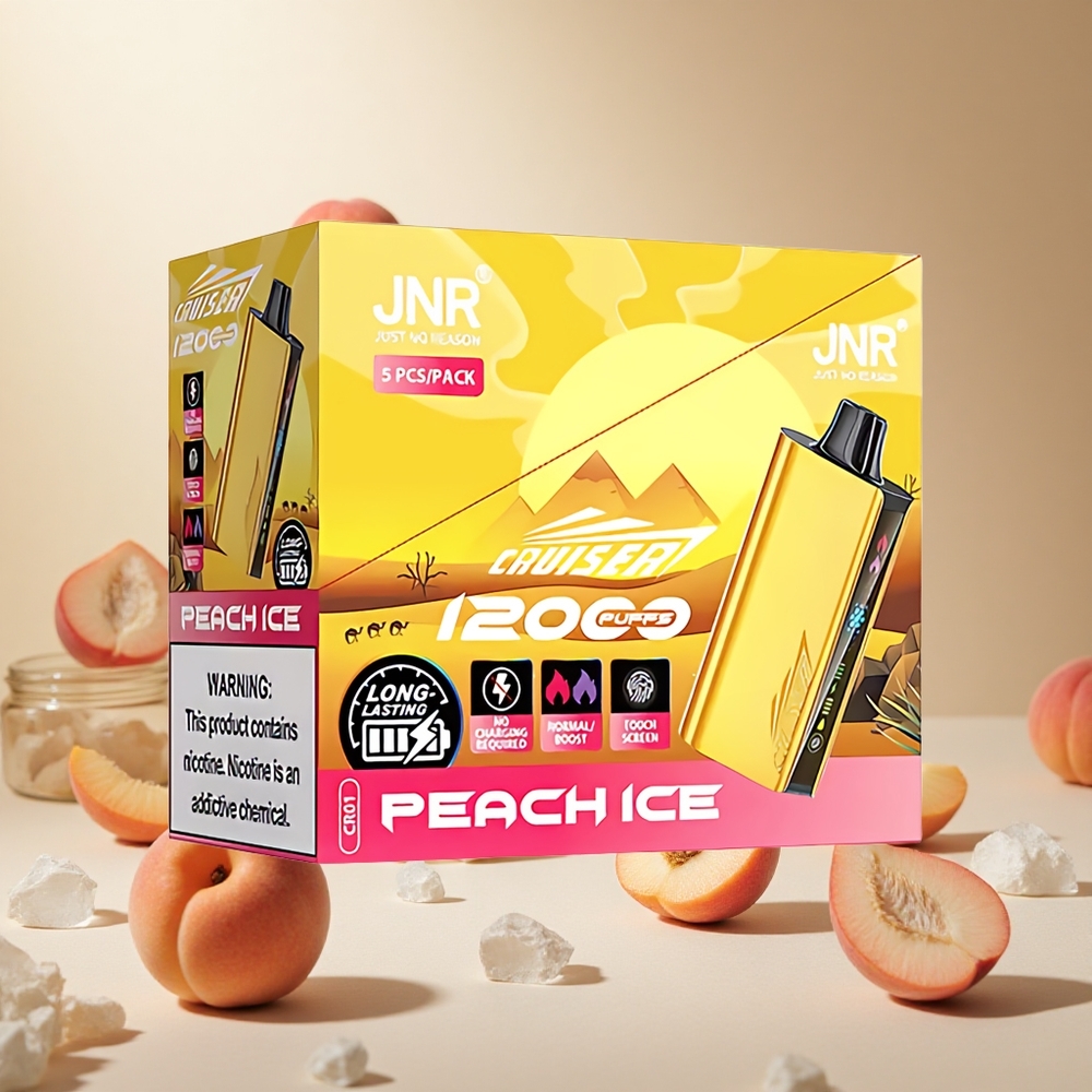 Peach Ice JNR Cruiser 12000 Puffs wholesale vapes Ireland No-Charge Disposable Vape