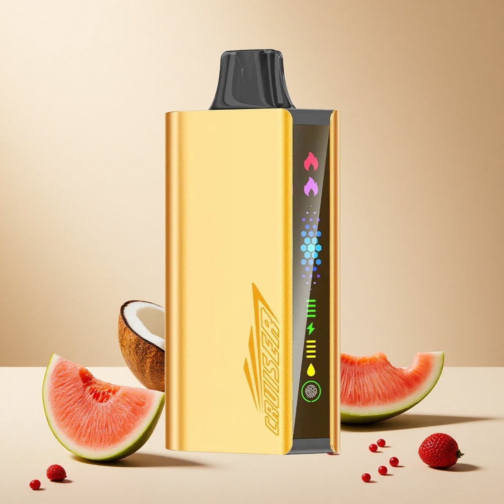 Strawberry Coconut Watermelon JNR Cruiser 12000 Puffs wholesale vapes Ireland with Animation Screen Display