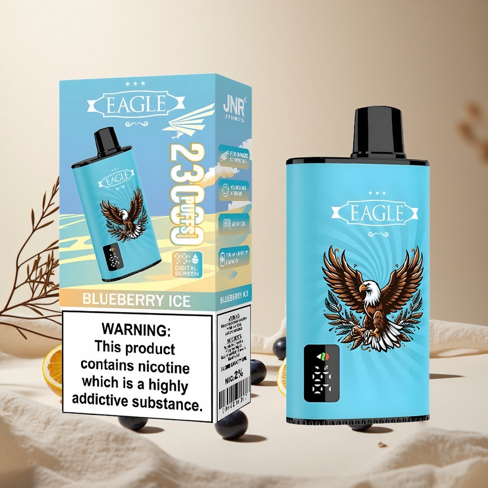 Blueberry Ice JNR EAGLE Smart 23000 Puffs wholesale vapes Ireland with Digital Screen & Type-C