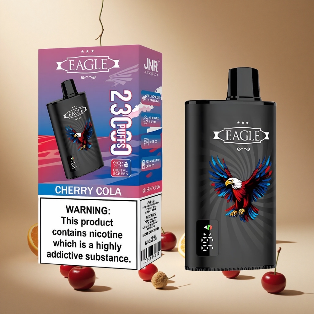 Cherry Cola JNR EAGLE Smart 23000 Puffs wholesale vapes Ireland Digital Screen Adjustable Airflow
