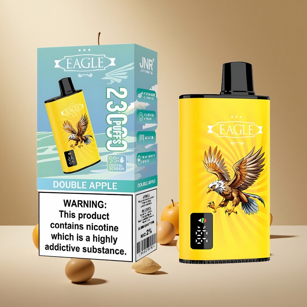 Double Apple JNR EAGLE Smart 23000 Puffs Disposable Vape with Digital Screen wholesale vapes Ireland