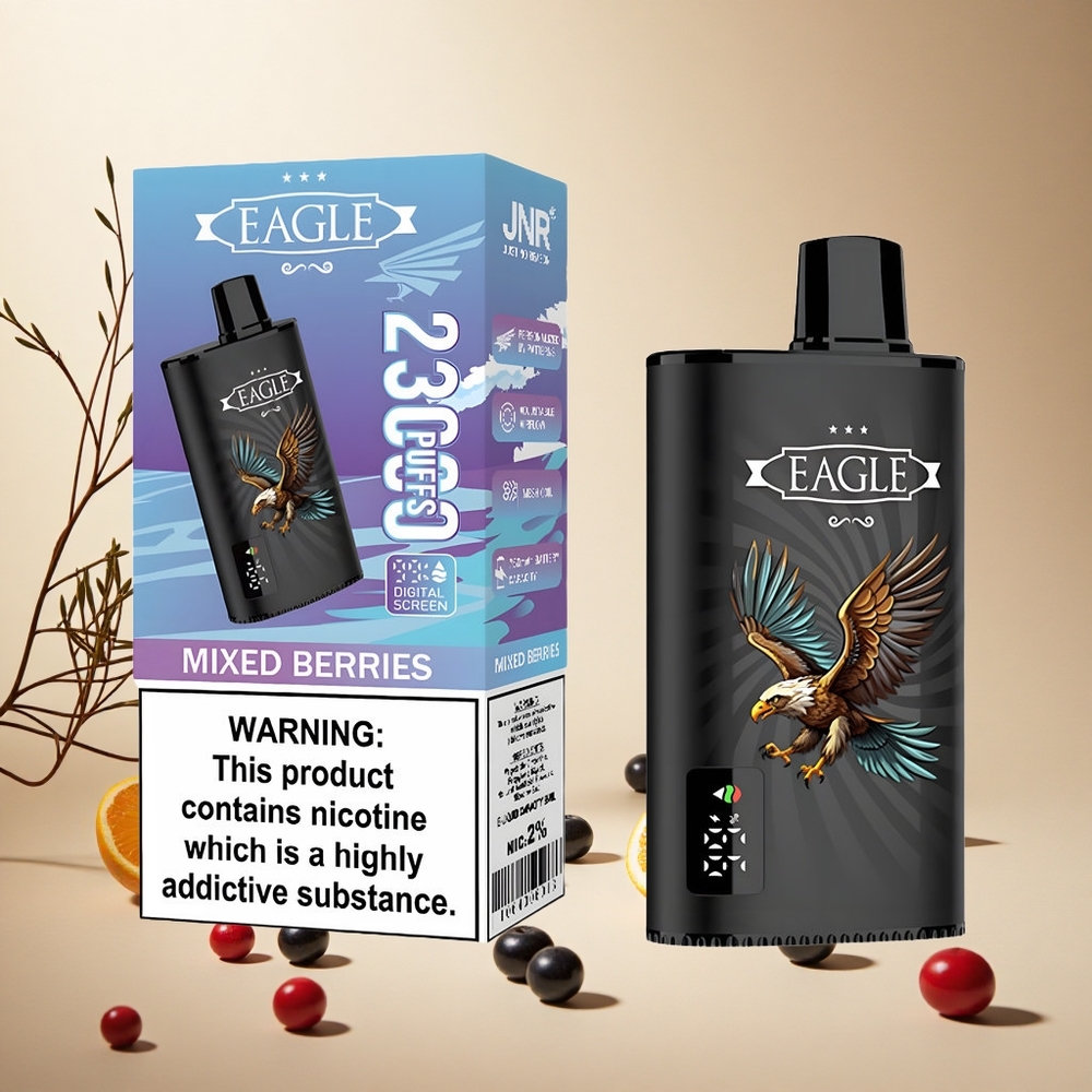 Mixed Berries JNR EAGLE Smart 23000 Puffs Digital Screen wholesale vapes Ireland Disposable Vape
