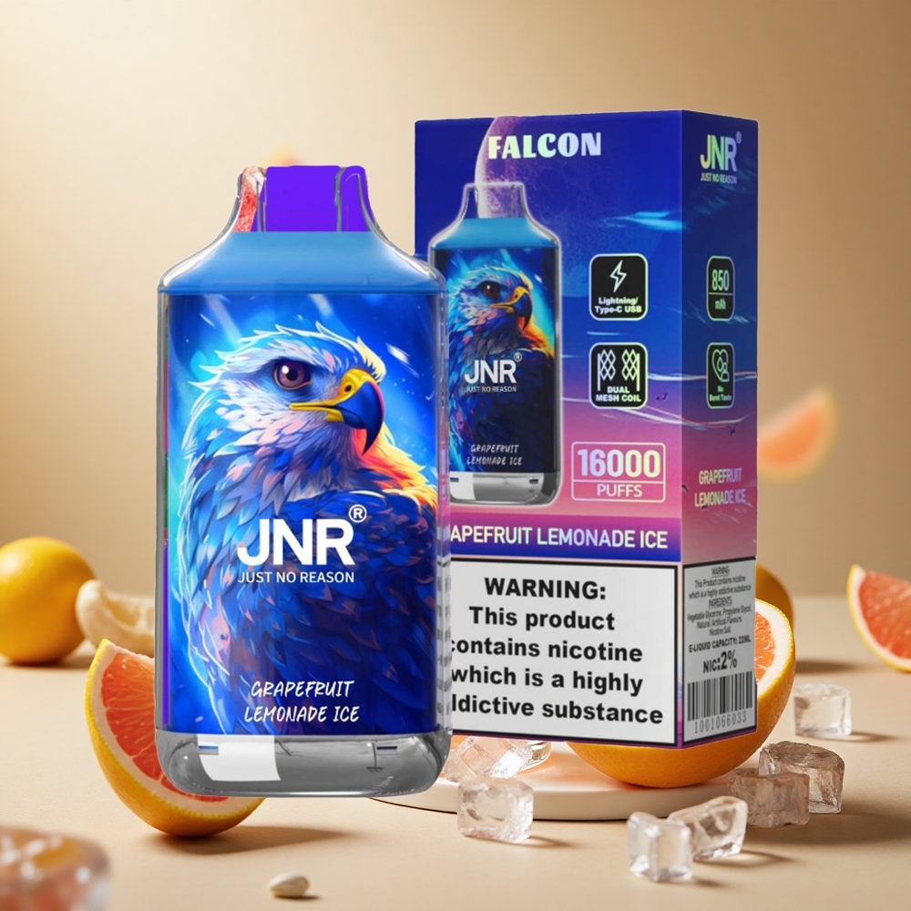 Grapefruit Lemonade Ice JNR Falcon 16000 Puffs Dual Mesh Coil wholesale vapes Ireland