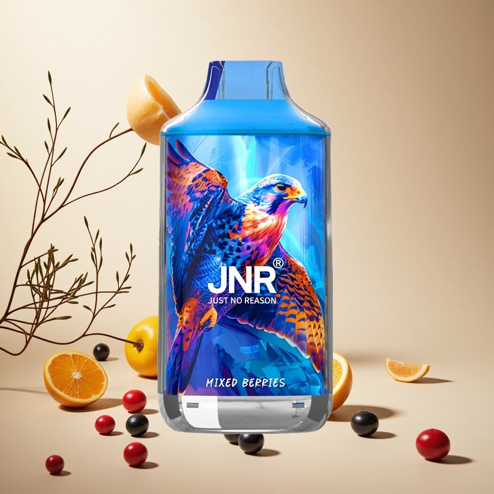 Mixed Berries JNR Falcon 16000 Puffs Dual Mesh Coil wholesale vapes Ireland Smart LED Display