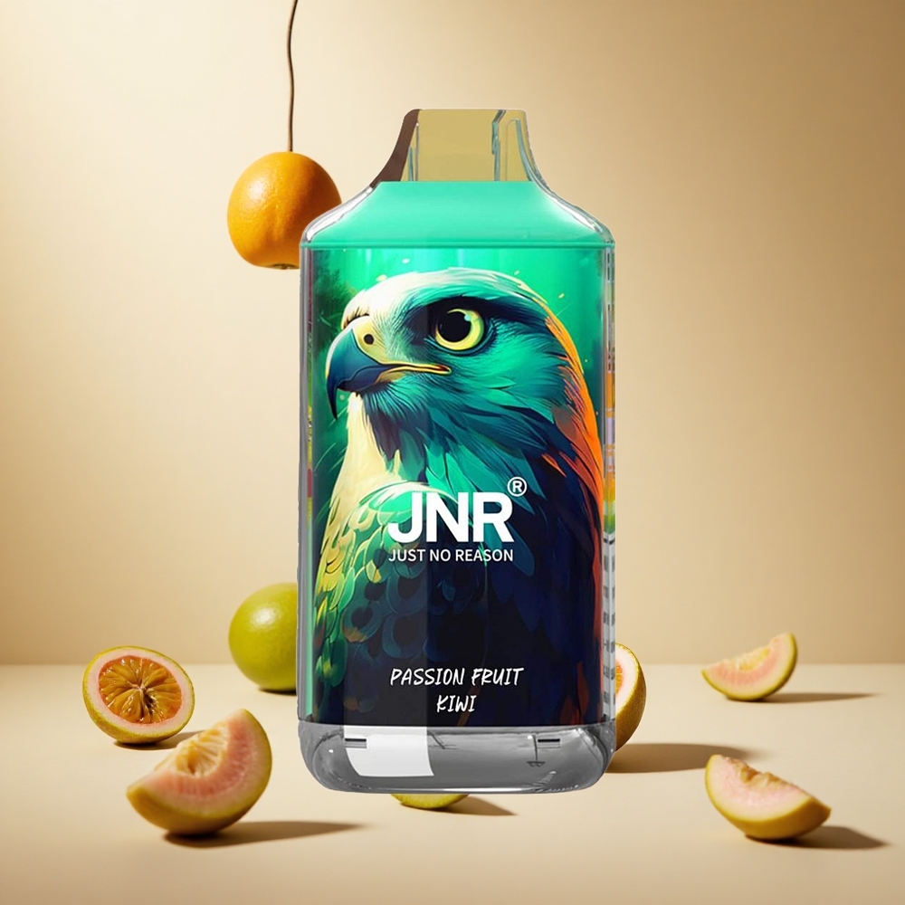 Passion Fruit Kiwi JNR Falcon 16000 Puffs Dual Mesh Coil wholesale vapes Ireland Smart LED Display