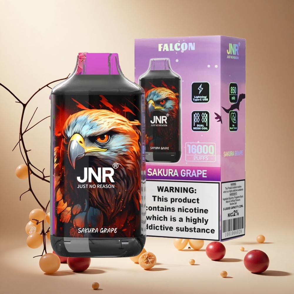 Sakura Grape JNR Falcon 16000 Puffs Dual Mesh Coil wholesale vapes Ireland