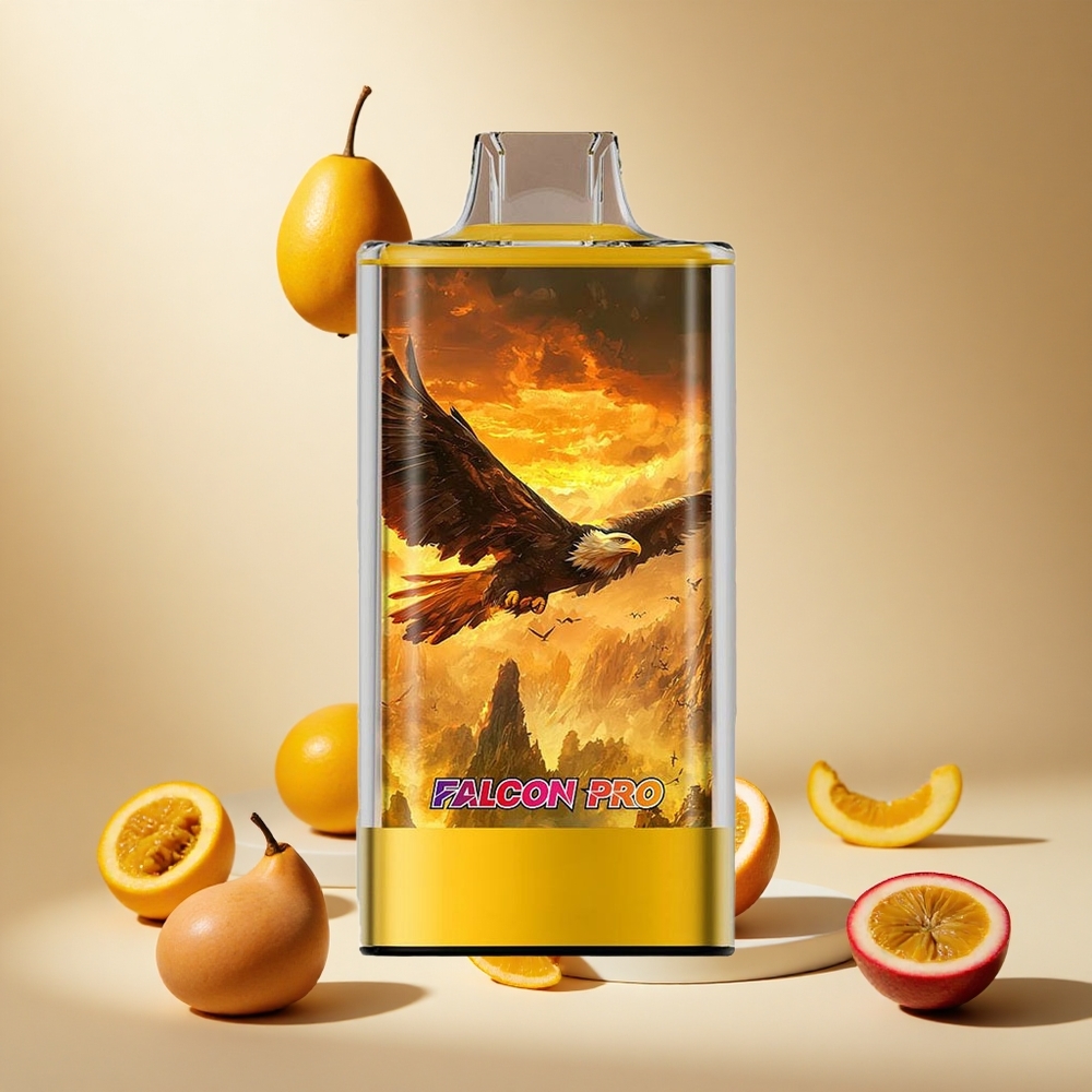 Mango Passion Fruit JNR Falcon Pro 28000 wholesale vapes Ireland USB-C Smart Display