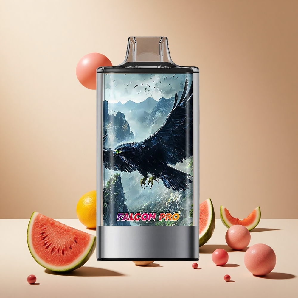 Watermelon Bubblegum JNR Falcon Pro 28000 wholesale vapes Ireland Dual Mesh Coil