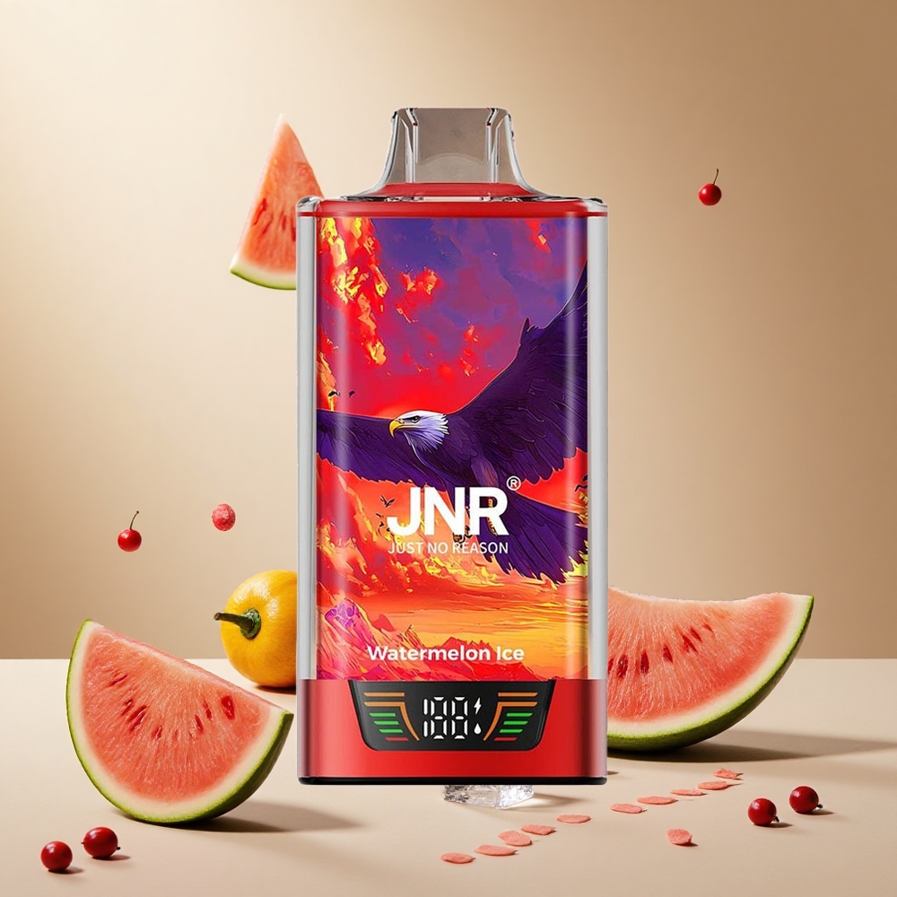 Watermelon Ice JNR Falcon Pro 28000 wholesale vapes Ireland USB-C Smart Display
