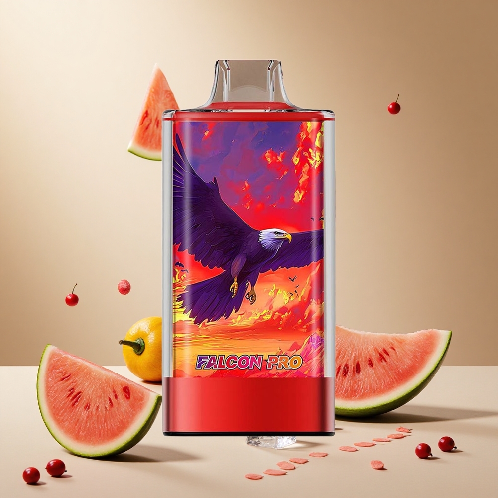 Watermelon Ice JNR Falcon Pro 28000 wholesale vapes Ireland USB-C Smart Display