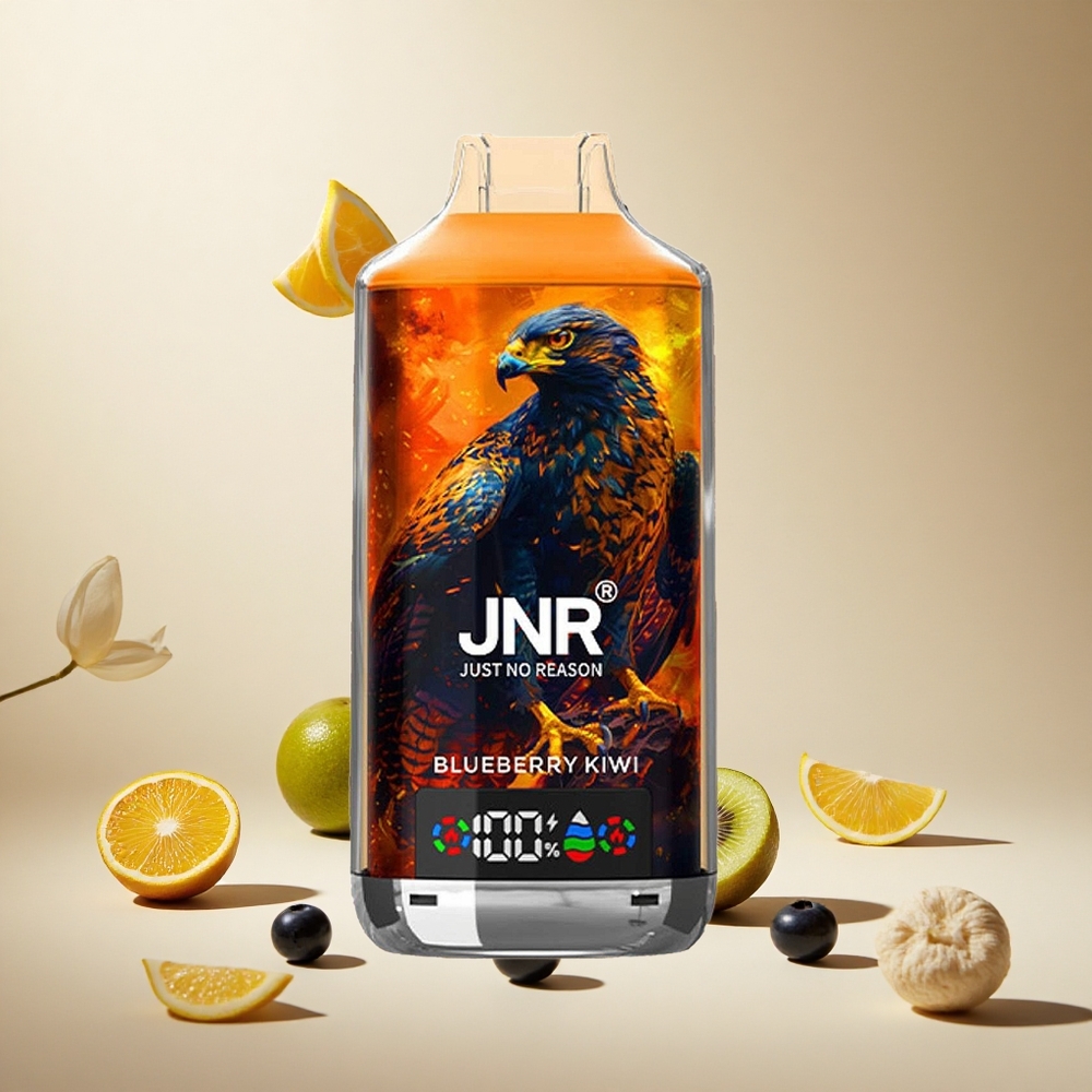Blueberry Kiwi JNR Falcon X 18000 Puffs wholesale vapes Ireland Dual Mesh Coil