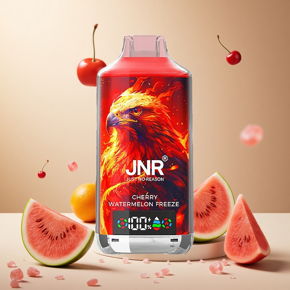 Cherry Watermelon JNR Falcon X 18000 Puffs wholesale vapes Ireland Dual Mesh Coil