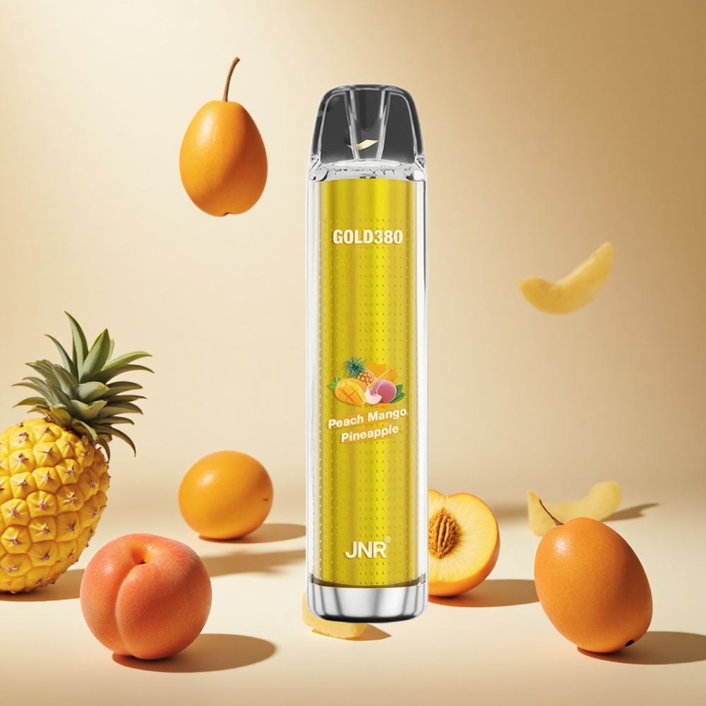 Peach Mango Pineapple JNR Gold380 6000 Puffs Disposable Vape wholesale vapes Ireland 1500mAh