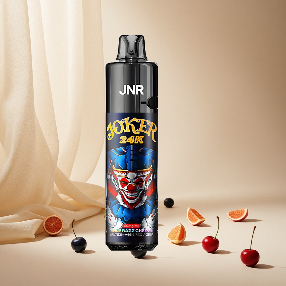 Blue Razz Cherry JNR Joker 24K Puffs wholesale vapes Ireland 2+10ml Refillable Pod