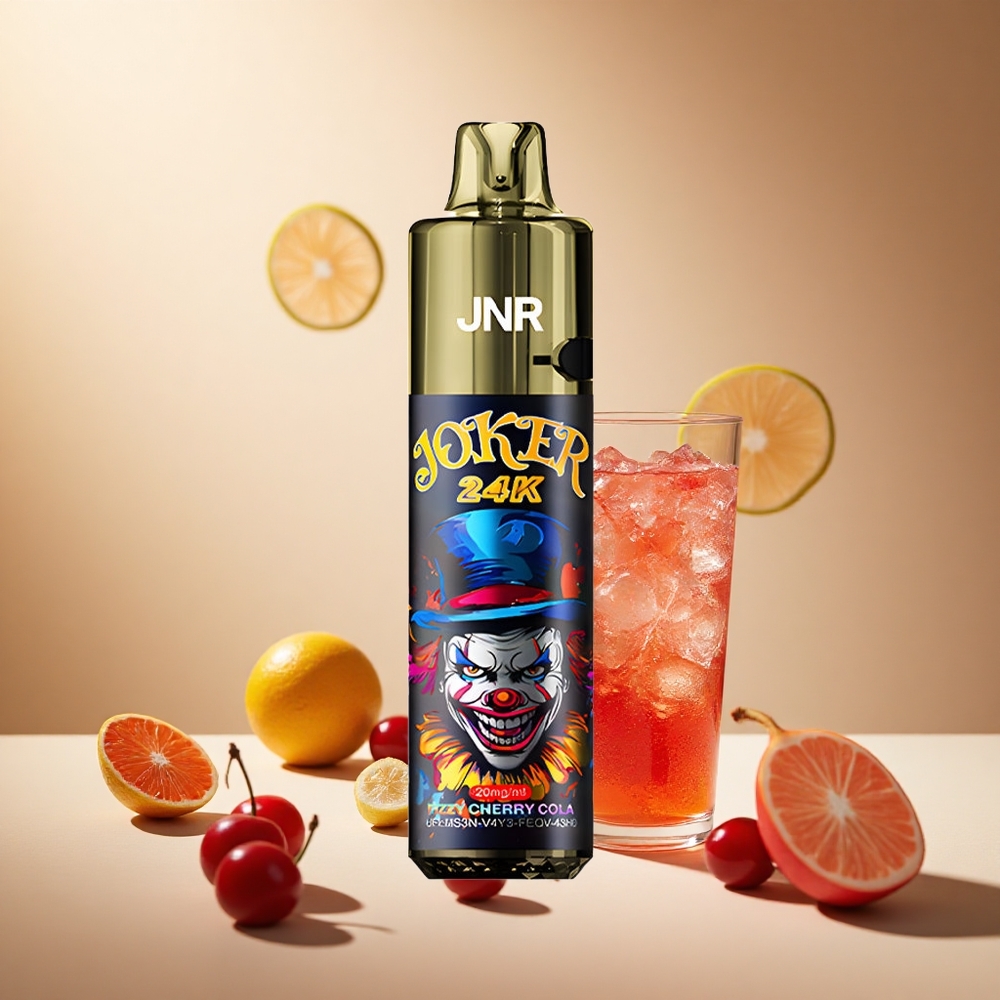 Fizzy Cherry Cola JNR Joker 24K Puffs wholesale vapes Ireland Refillable Pod