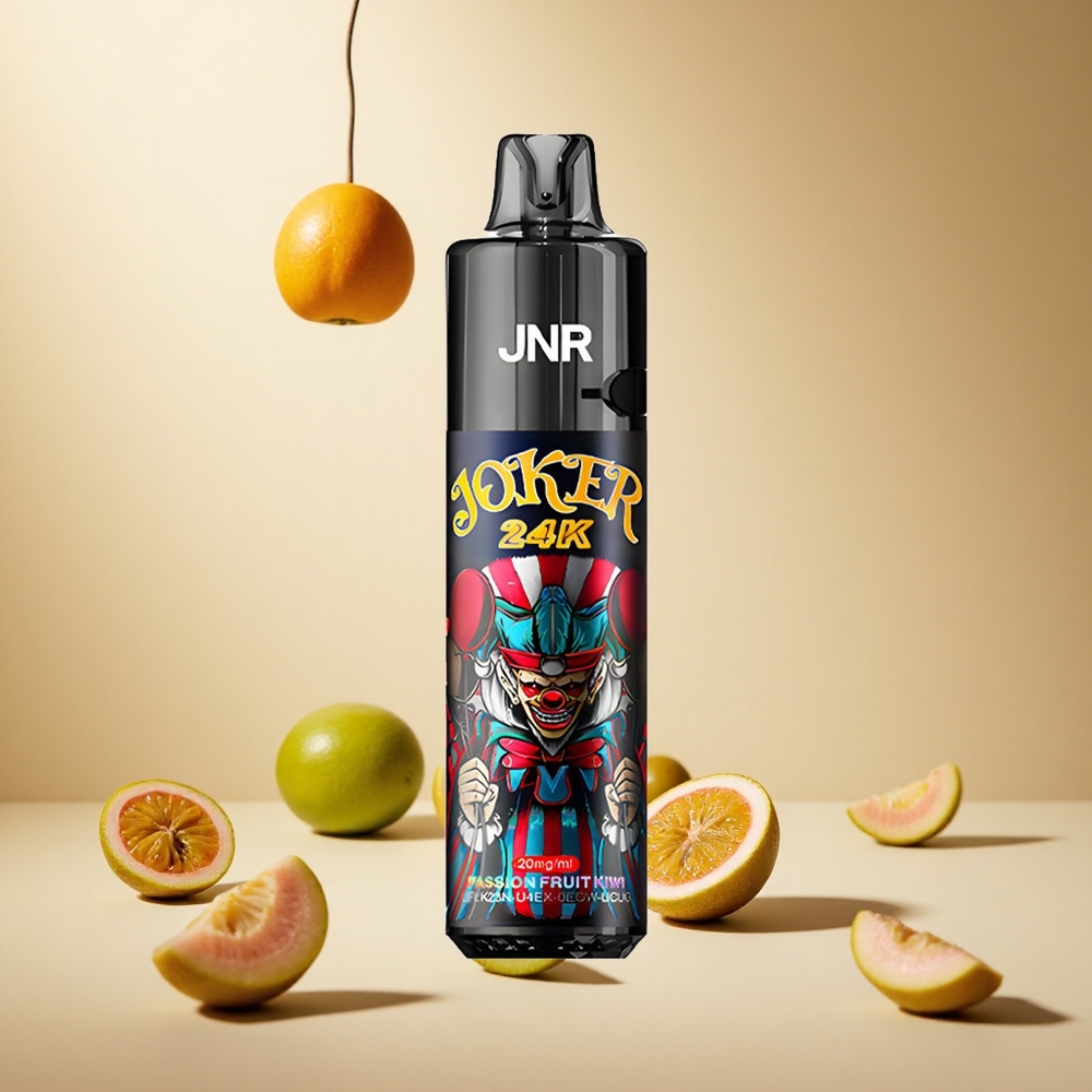 Passion Fruit Kiwi JNR Joker 24K Puffs wholesale vapes Ireland 800mAh Battery