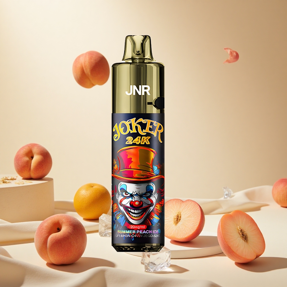 Summer Peach Ice JNR Joker 24K Puffs wholesale vapes Ireland with 800mAh Battery